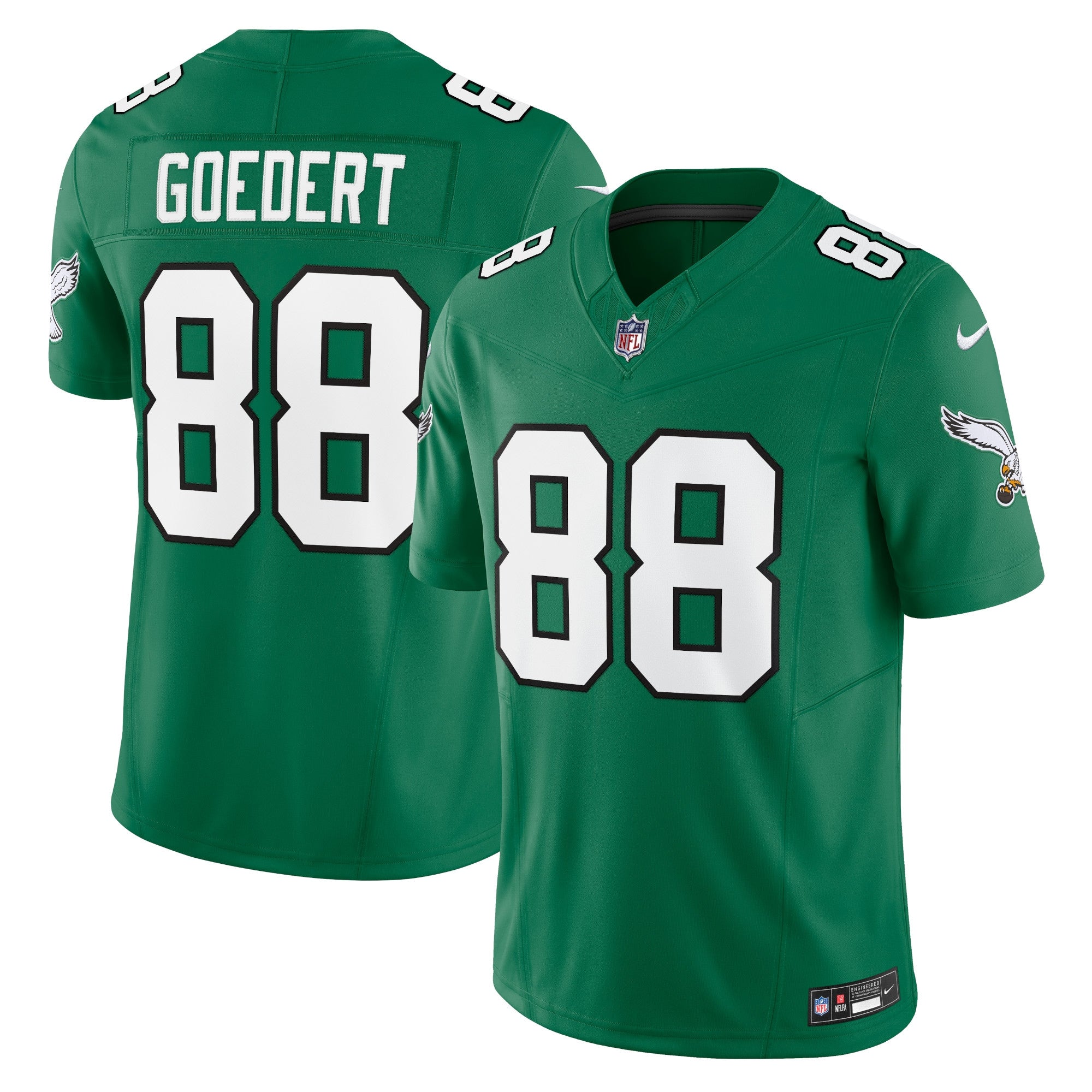 Dallas Goedert Philadelphia Eagles Nike Alternate Vapor F.U.S.E. Limited Jersey - Black/Green/Kelly Green