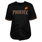 Devin Booker Phoenix Suns Profile Big & Tall Name & Number Button-Up Jersey - Black