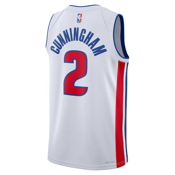 Cade Cunningham Detroit Pistons Nike Unisex Swingman Jersey - Association Edition - White/Blue