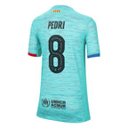 Pedri Barcelona Nike Youth 2023/24 Third Replica Jersey - Aqua
