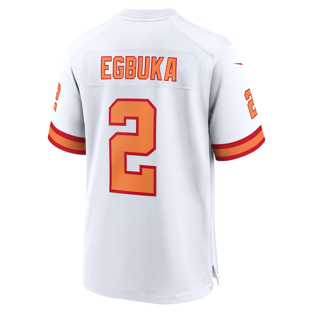 Emeka Egbuka Tampa Bay Buccaneers '76 Nike Alternate 50th Season  Game Jersey -  White