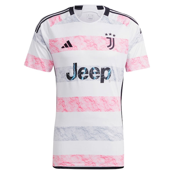 Timothy Weah Juventus adidas 2023/24 Away Replica Jersey - White/Black/Gray