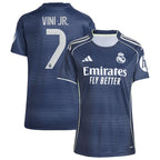 Vini Jr. Los Merengues adidas Women's 2025/26 Away Replica Player Jersey - Blue/White