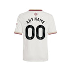 Arsenal adidas Youth 2025/26 Third Replica Custom Jersey - White/Red/Blue