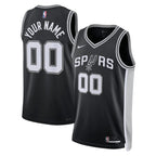 San Antonio Spurs Nike Unisex Swingman Custom Jersey Black - Icon Edition