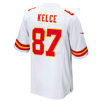 Travis Kelce Kansas City Chiefs Nike Super Bowl LIX Game Jersey - White/Red