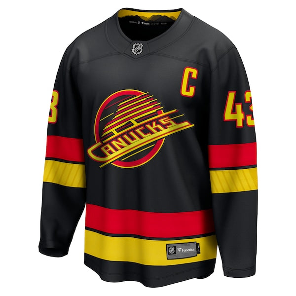 Quinn Hughes Vancouver Canucks  Alternate Breakaway Jersey - Black