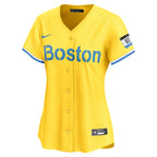 Rafael Devers Boston Red Sox Nike Women's City Connect Limited Player Jersey - Gold