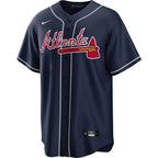 Ronald Acuña Jr. Atlanta Braves Nike Big & Tall Alternate Replica Player Jersey - Navy