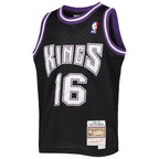 Peja Stojakovic Sacramento Kings Youth 2001/02 Hardwood Classics Swingman Jersey - Black