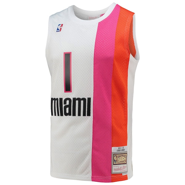 Chris Bosh Miami Heat 2001/02 Hardwood Classics Swingman Jersey - White