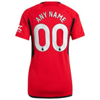 Manchester United adidas Women's 2023/24 Home Replica Custom Jersey - Red