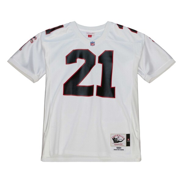 Deion Sanders Atlanta Falcons 1991 Authentic Throwback Retired Player Jersey - White