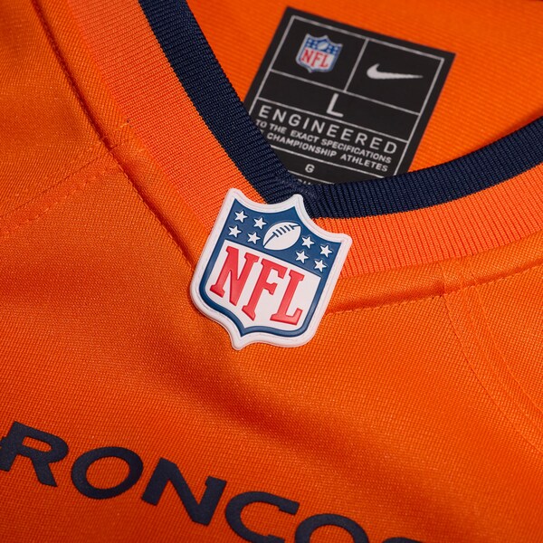 Zach Wilson Denver Broncos Nike Team Game Jersey -  Orange