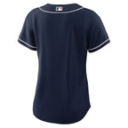 Women's Atlanta Braves Nike Navy Alternate Replica Team Jersey/White/Red