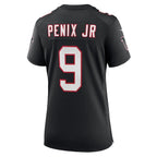 Michael Penix Jr. Atlanta Falcons Nike Women's Throwback Game Jersey -  Black/Red