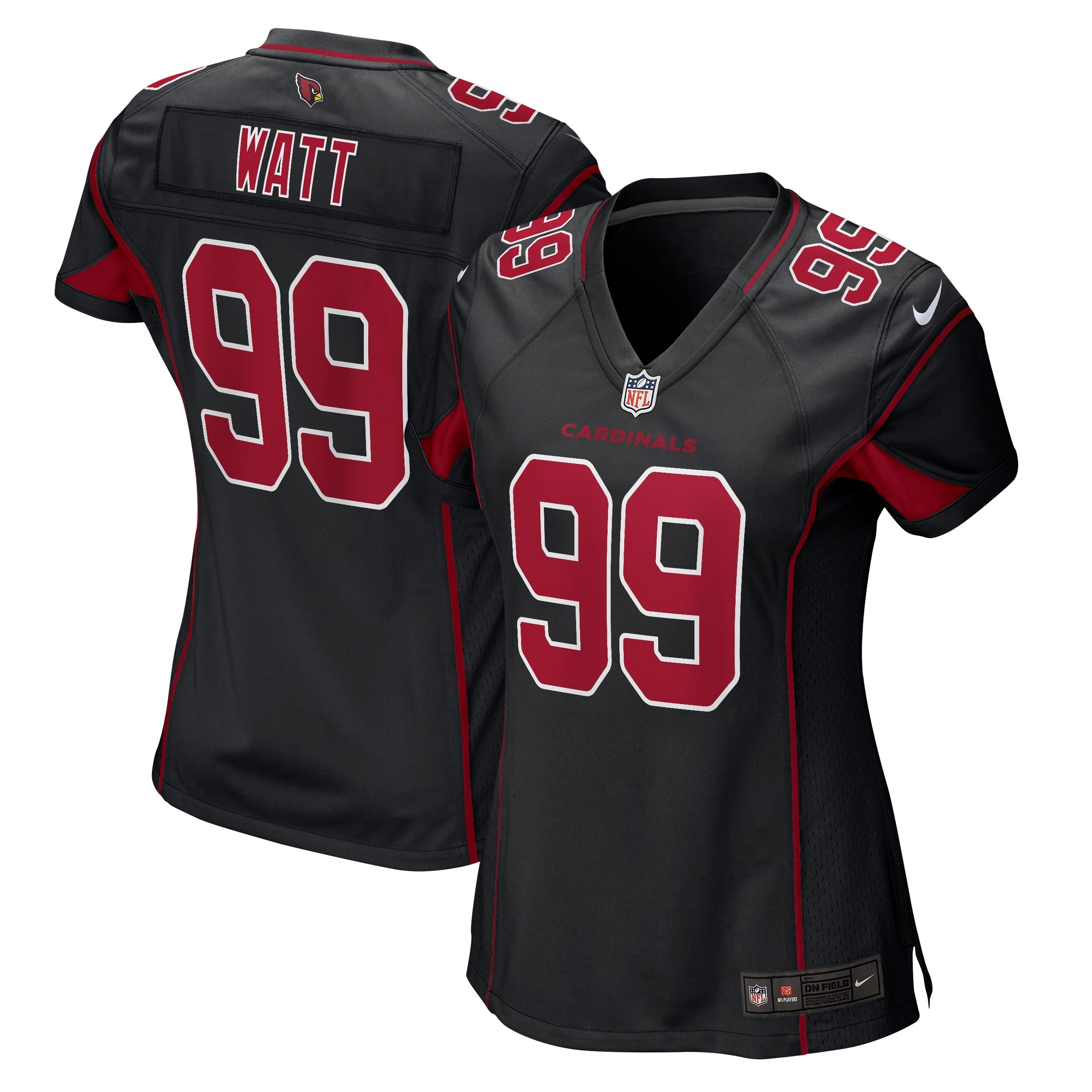 J.J. Watt Arizona Cardinals Nike Women's Game Jersey - Cardinal/Black