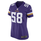 Jordan Hicks Minnesota Vikings Nike Women's Game Player Jersey - Purple