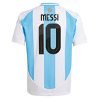 Lionel Messi Argentina National Team adidas Youth 2024 Home Replica Player Jersey - White/Blue