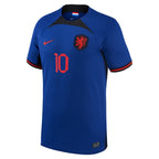Memphis Depay Netherlands National Team Nike 2022/23 Away Breathe Stadium Replica Player Jersey - Blue