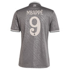 Kylian Mbappé Los Merengues adidas Originals 2024/25 Third Replica Player Jersey - Charcoal