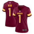 Number 1 Mom Washington Commanders Nike Women's Game Jersey - Burgundy