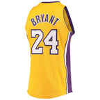 Men's Los Angeles Lakers Kobe Bryant Gold Hardwood Classics 2008-09 Authentic Jersey