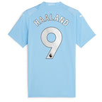 Erling Haaland Manchester City Puma Women's 2023/24 Home Replica Player Jersey - Sky Blue