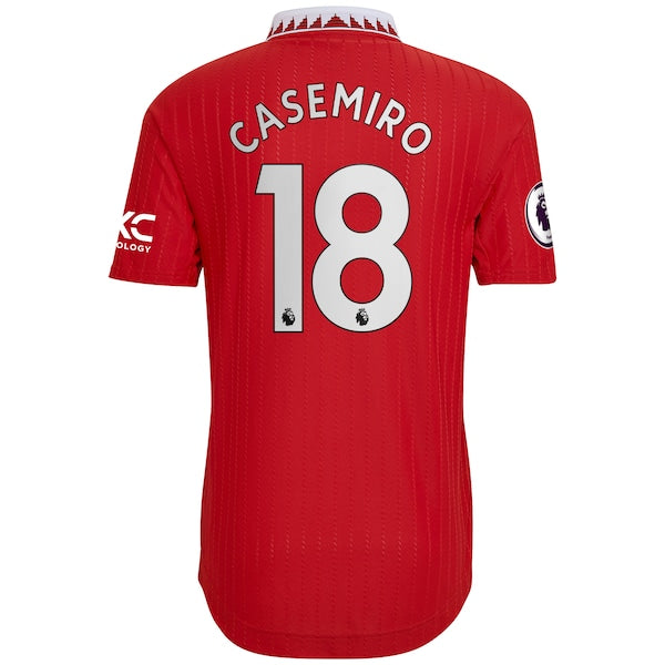 Carlos Casemiro Manchester United adidas 2022/23 Home Authentic Player Jersey - Red