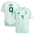 Raul Jimenez Mexico National Team adidas Youth 2024 Away Replica Player Jersey - Green/Burgundy
