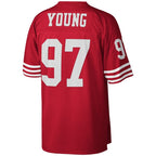 Bryant Young San Francisco 49ers Legacy Replica Jersey - Scarlet/White