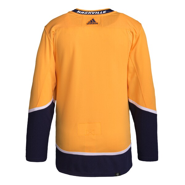 Nashville Predators adidas Men's Home Primegreen Authentic Jersey - Gold