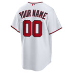 Washington Nationals Nike Home Custom Replica Jersey - White/Navy