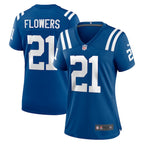 Dallis Flowers Indianapolis Colts Nike Women's Game Jersey -  Royal