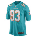 Trey Flowers Miami Dolphins Nike Game Player Jersey - Aqua
