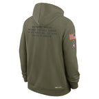 Baltimore Ravens Nike 2025 Salute to Service Sideline Standard Issue Dri-FIT Hoodie - Olive
