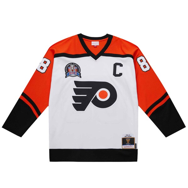 Eric Lindros Philadelphia Flyers 1996-97 Power Play Jersey - White/Orange