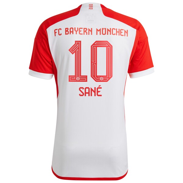 Leroy Sané Bayern Munich adidas Youth 2023/24 Home Replica Jersey - White/Green