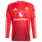 Marcus Rashford Manchester United 2024/25 Home Long Sleeve Replica Player Jersey - Red