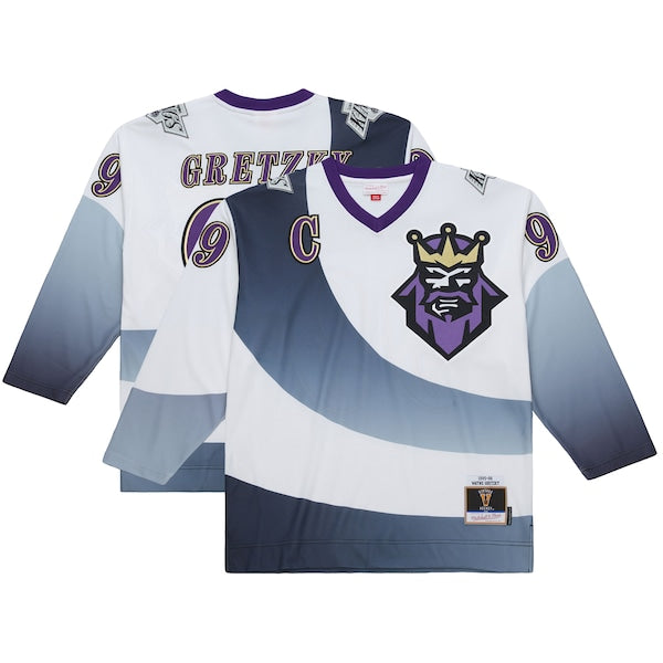 Wayne Gretzky Los Angeles Kings  Big & Tall 1995-96 Blue Line 2.0 Jersey - White