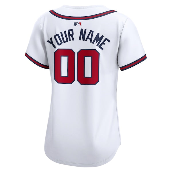 Atlanta Braves Nike Women's Home Limited Custom Jersey - White