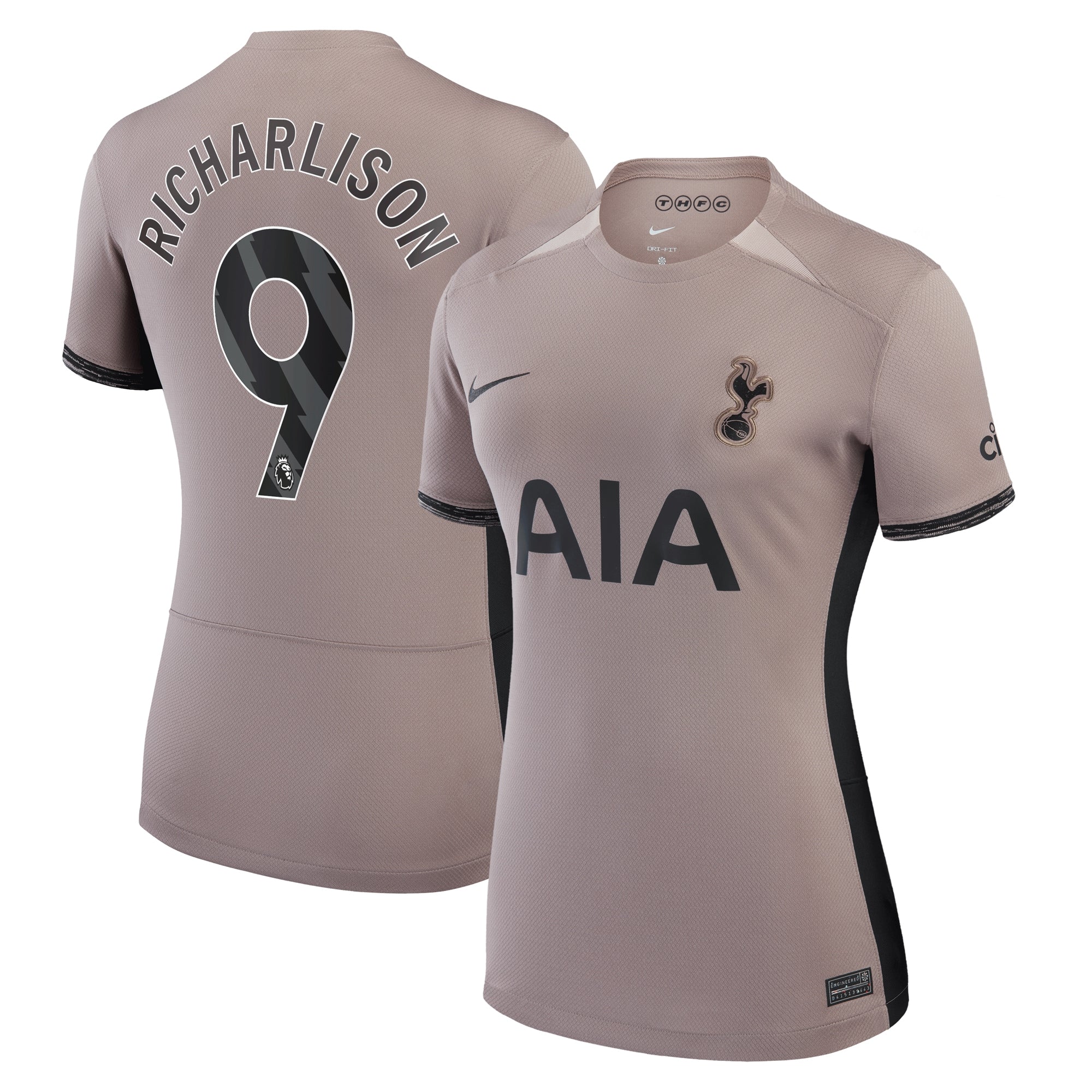 Richarlison Tottenham Hotspur Nike Women's 2023/24 Away Stadium Replica Player Jersey - Navy/Tan/White
