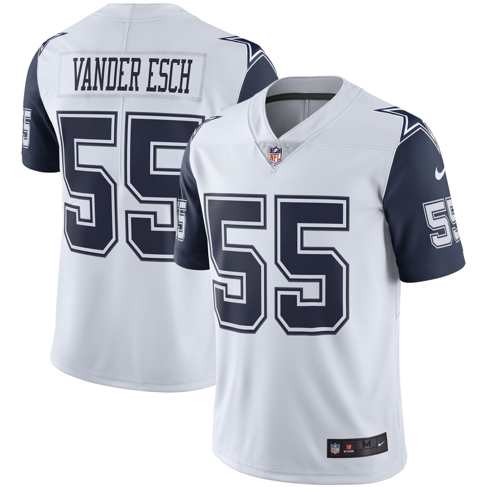 Leighton Vander Esch Dallas Cowboys Nike Alternate Vapor Limited Jersey - Navy/White