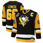 Mario Lemieux Pittsburgh Penguins  Big & Tall 1991/92 Blue Line 2.0 Jersey - Black