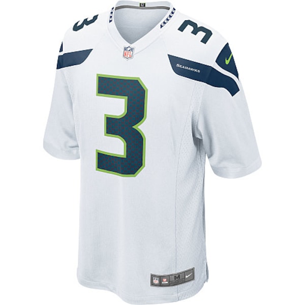 Russell Wilson Seattle Seahawks Nike Youth Game Jersey - White/Navy