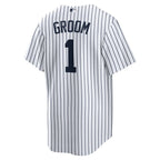 New York Yankees Nike #1 Groom Home Replica Jersey - White