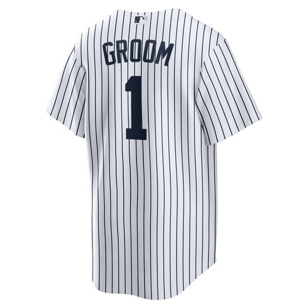 New York Yankees Nike #1 Groom Home Replica Jersey - White