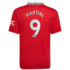 Anthony Martial Manchester United adidas Youth 2022/23 Home Replica Player Jersey - Red
