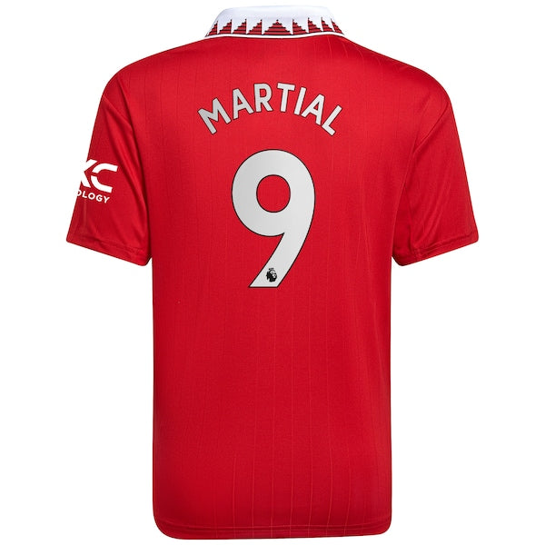 Anthony Martial Manchester United adidas Youth 2022/23 Home Replica Player Jersey - Red