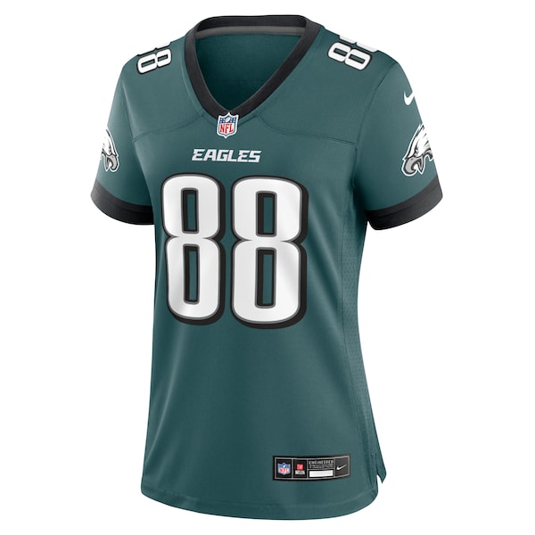 Dallas Goedert Philadelphia Eagles Nike Women's Team Game Jersey - Midnight Green/Black